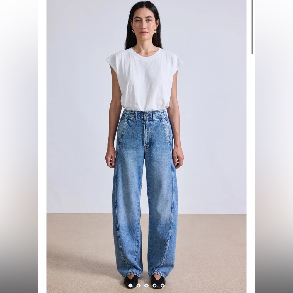 NWT NEW APIECE APART meridian jean in austin wash